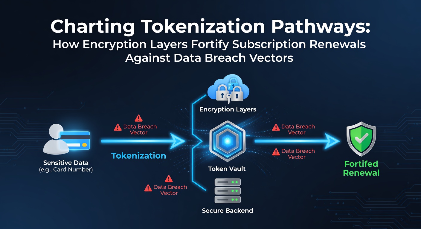 Diagram illustrating tokenization pathways and encryption layers protecting subscription payment data flows