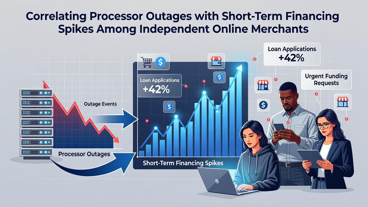 Payment processor outage dashboard showing transaction failures and merchant cash flow alerts in an online store interface