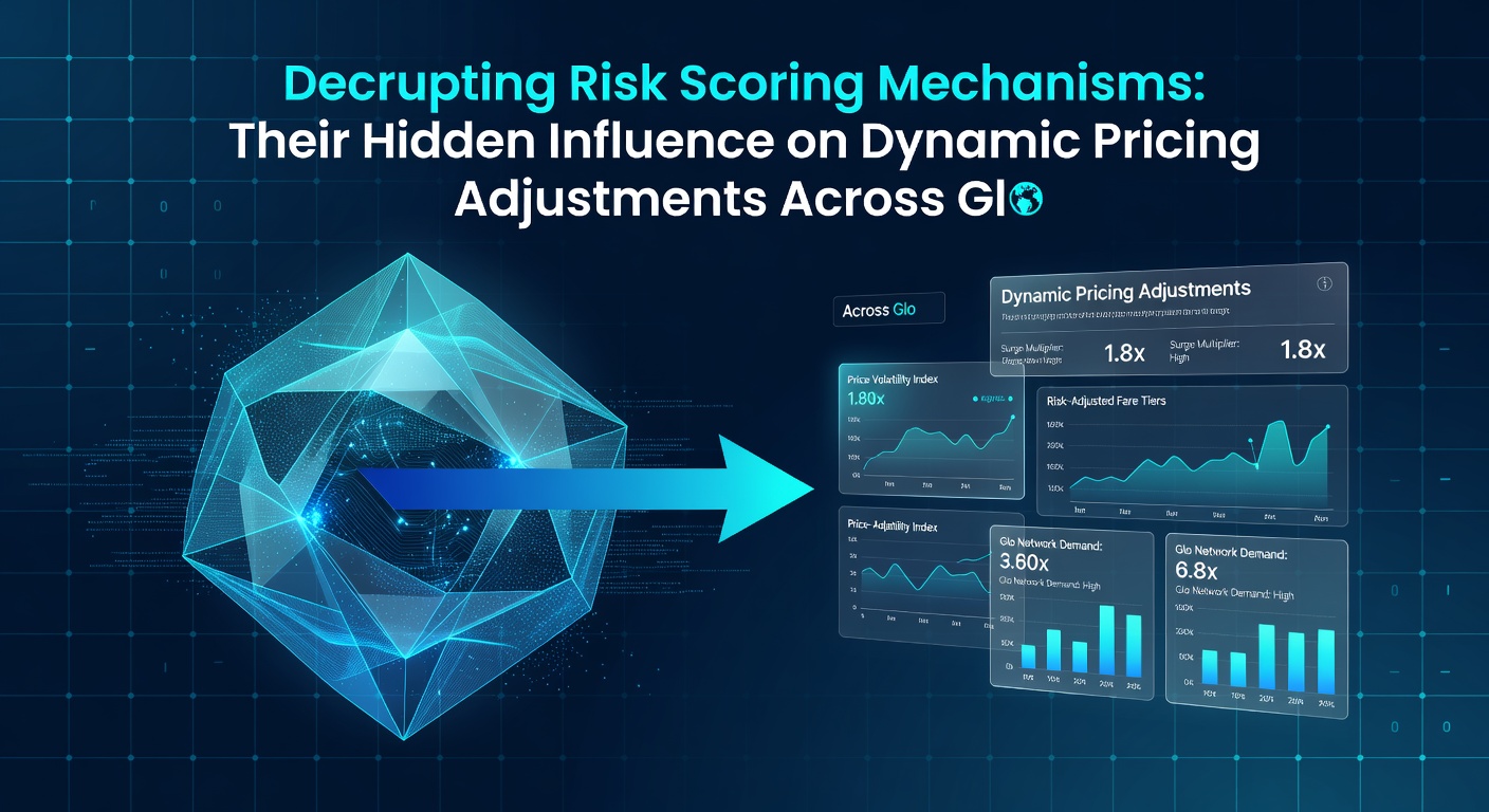 Diagram showing risk score integration with dynamic pricing engines on international platforms