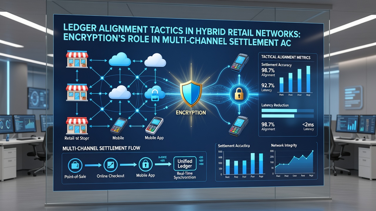 Encrypted settlement process flow in multi-channel retail environment