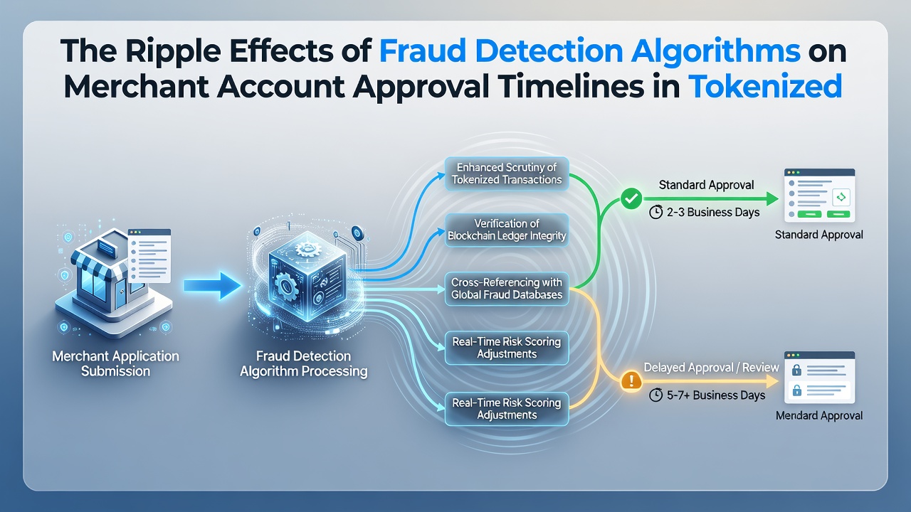 Merchant approval dashboard displaying risk scores and timeline projections for tokenized subscriptions